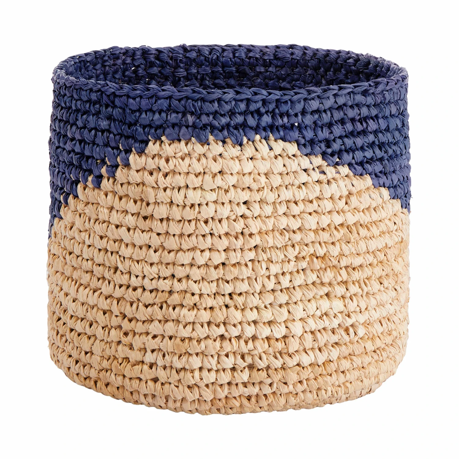 4-tlg. Korbset Handgefertigt Aus Raffia ISALO In Natur-Blau 6 4-tlg. Korbset Handgefertigt Aus Raffia ISALO In Natur-Blau - Image 6