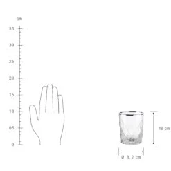 6x Gläser Mit Silberrand 345ml UPSCALE In Silber -Butlers butlers 6x glaser mit silberrand 345ml upscale in silber 3