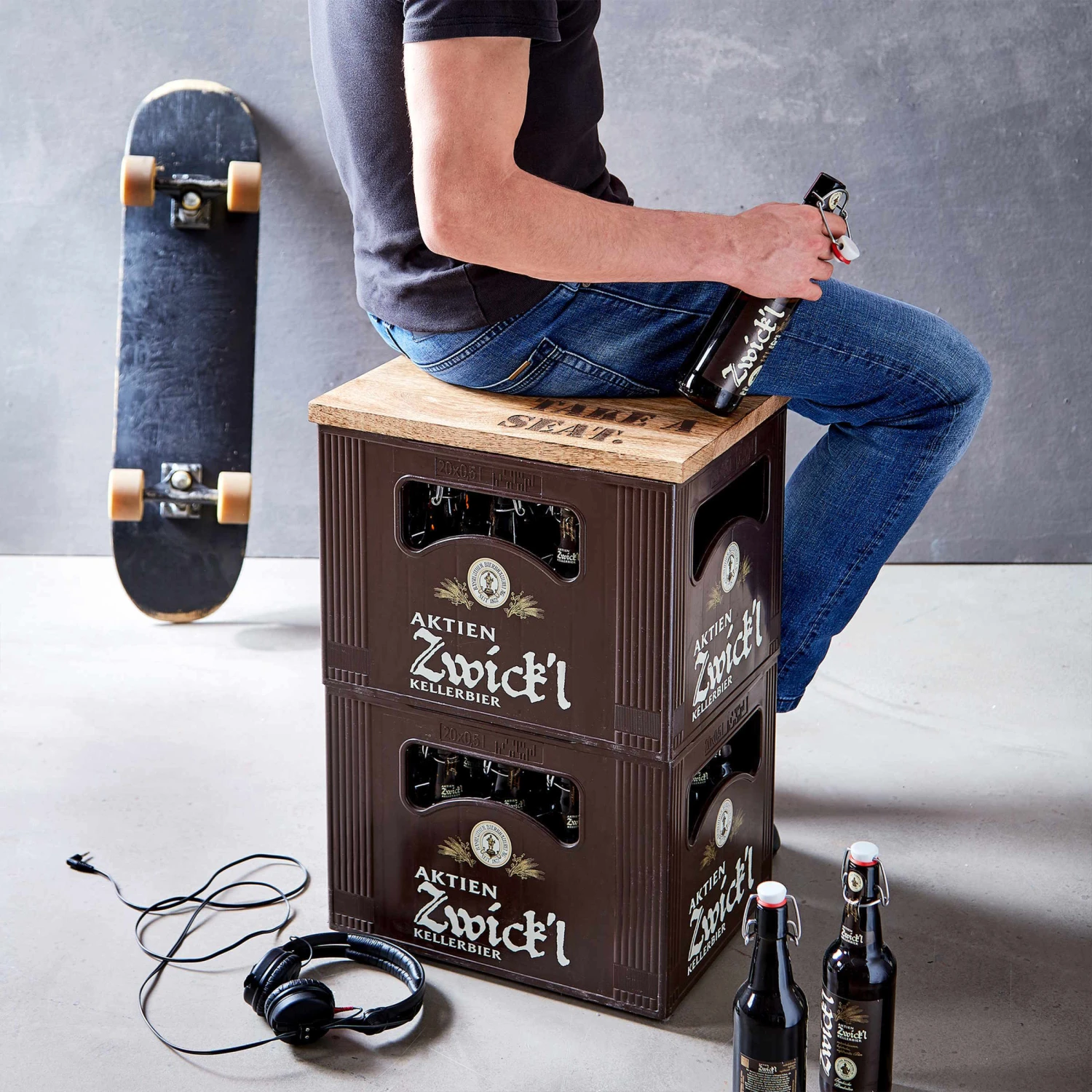 Auflage Für Bierkasten B 41 X T 30cm TAKE A SEAT In Braun 10 Auflage Für Bierkasten B 41 X T 30cm TAKE A SEAT In Braun - Image 10