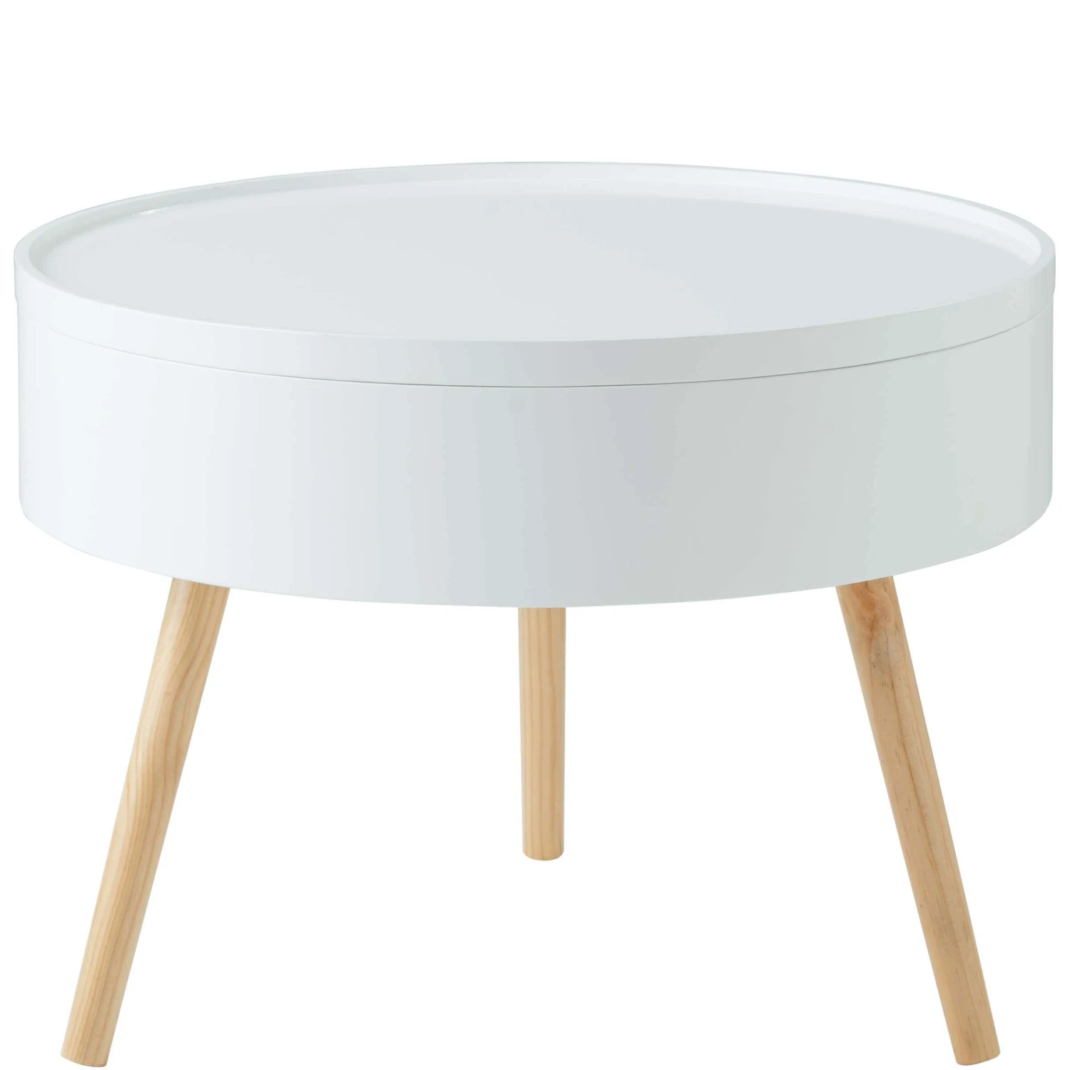 Beistelltisch Mit Stauraum COFFEE TIME In Weiß 3 Beistelltisch Mit Stauraum COFFEE TIME In Weiß - Image 3