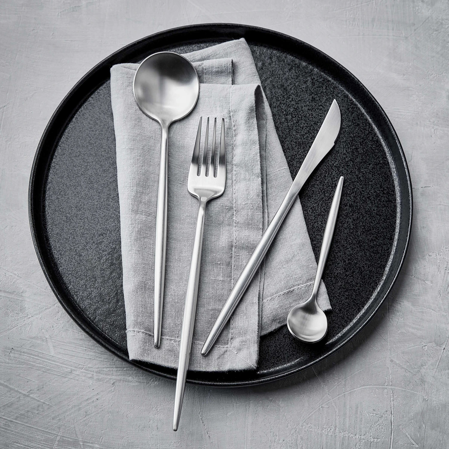 Besteck-Set 4-tlg. Matt STILETTO In Silber 2 Besteck-Set 4-tlg. Matt STILETTO In Silber - Image 2