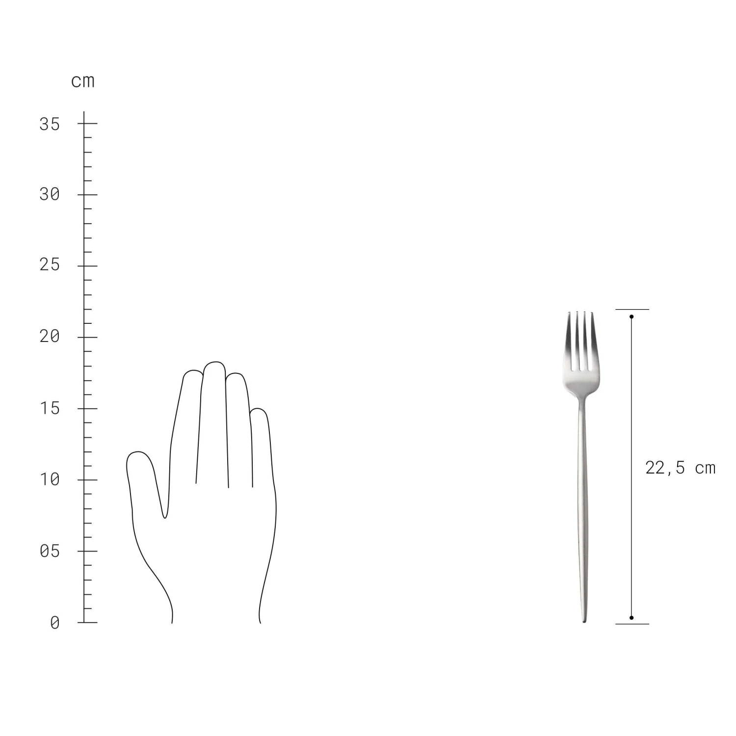 Besteck-Set 4-tlg. Matt STILETTO In Silber 3 Besteck-Set 4-tlg. Matt STILETTO In Silber - Image 3