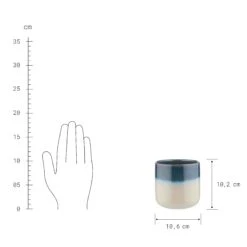 Blumentopf Ø11cm HORIZON In Dunkelblau -Butlers butlers blumentopf o11cm horizon in dunkelblau 2