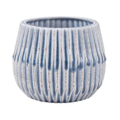 Blumentopf Rauten Ø 13 Cm PATTERSON In Pastellblau