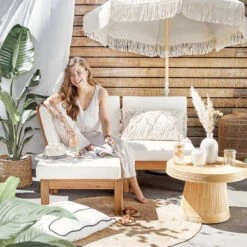 Couchtisch Rattan BOHO LOUNGE In Natur -Butlers butlers couchtisch rattan boho lounge in natur 6