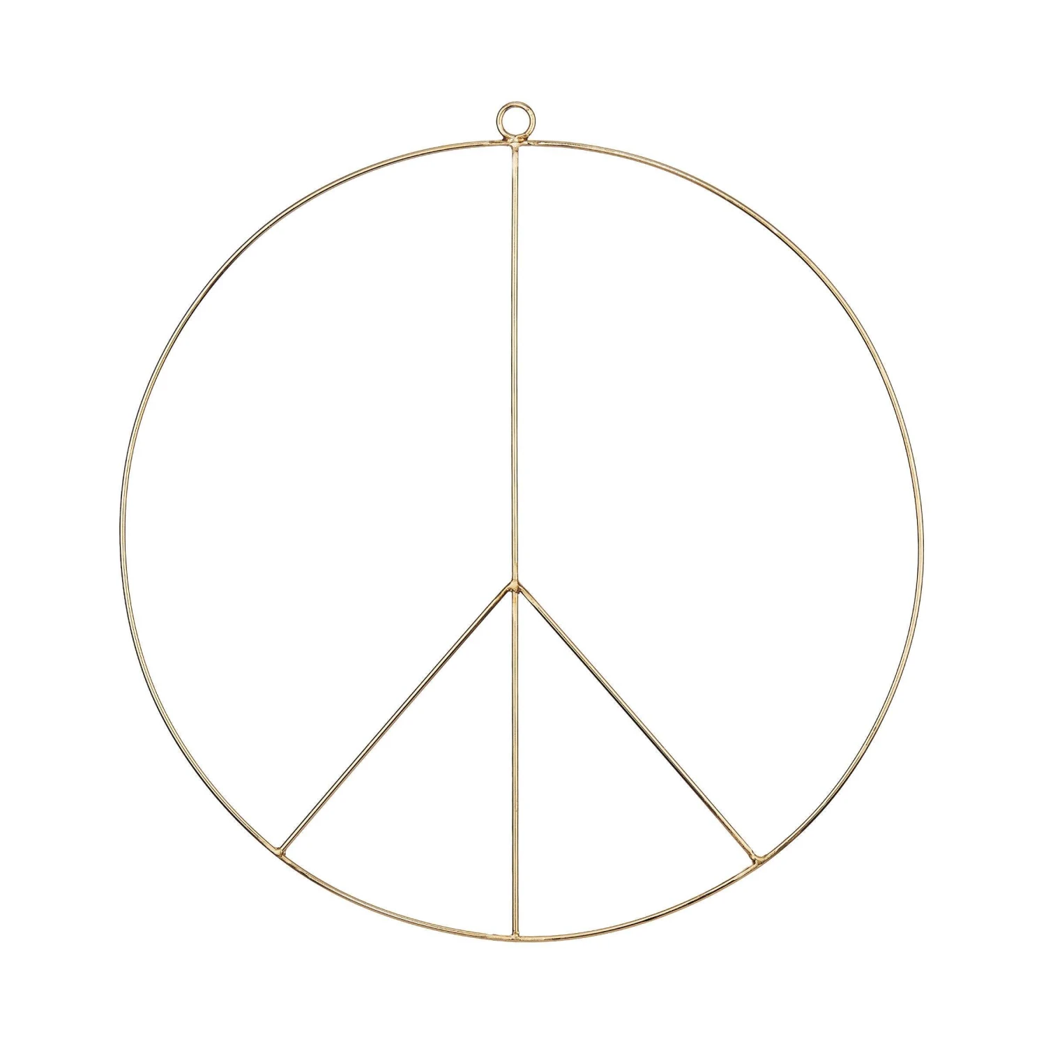 Deko Ring Ø38cm PEACE In Gold 1 Deko Ring Ø38cm PEACE In Gold