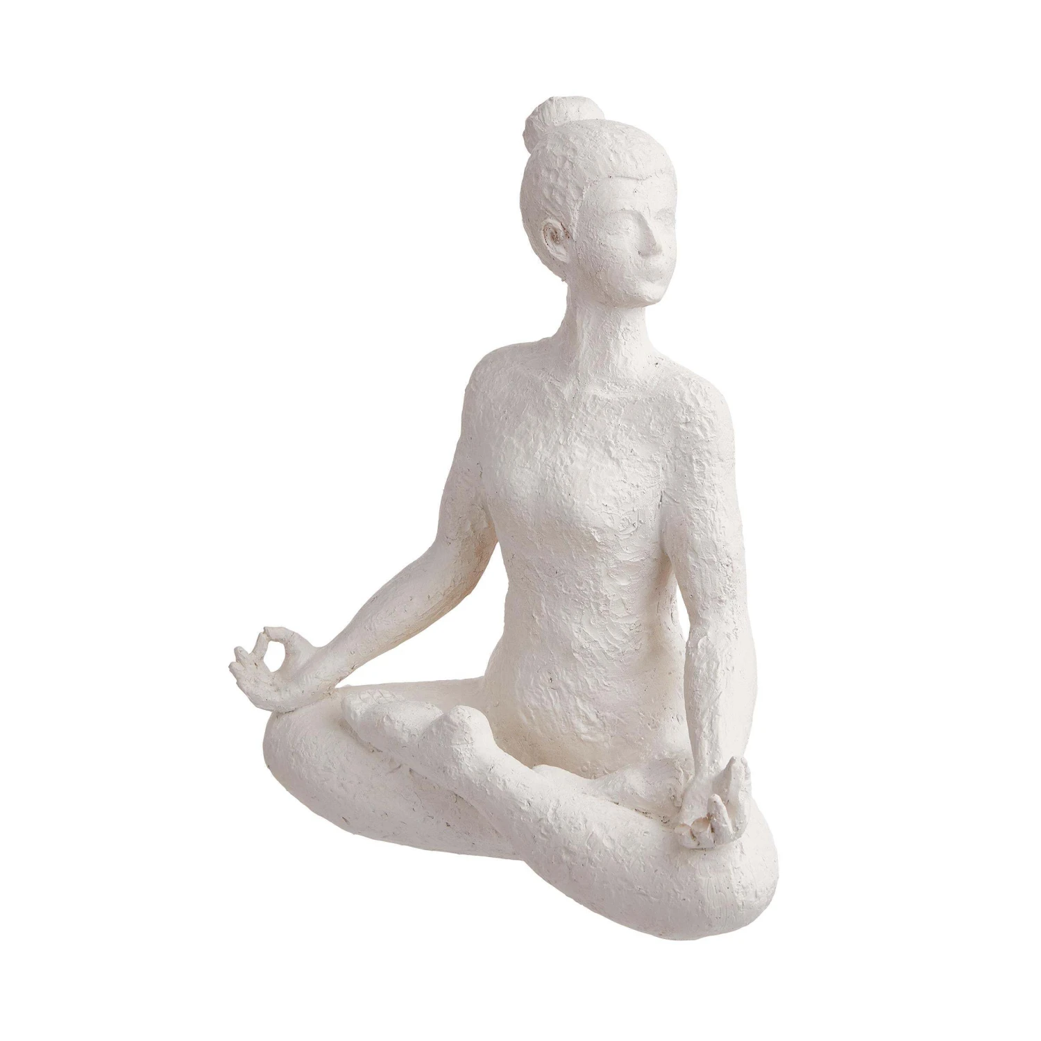 Deko Statue Höhe 24cm LOTUS In Weiß 3 Deko Statue Höhe 24cm LOTUS In Weiß - Image 3