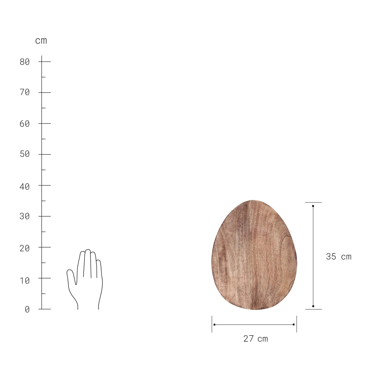 Deko-Teller Organisch L 35 X B 27cm MANGO DAYS In Braun 3 Deko-Teller Organisch L 35 X B 27cm MANGO DAYS In Braun - Image 3