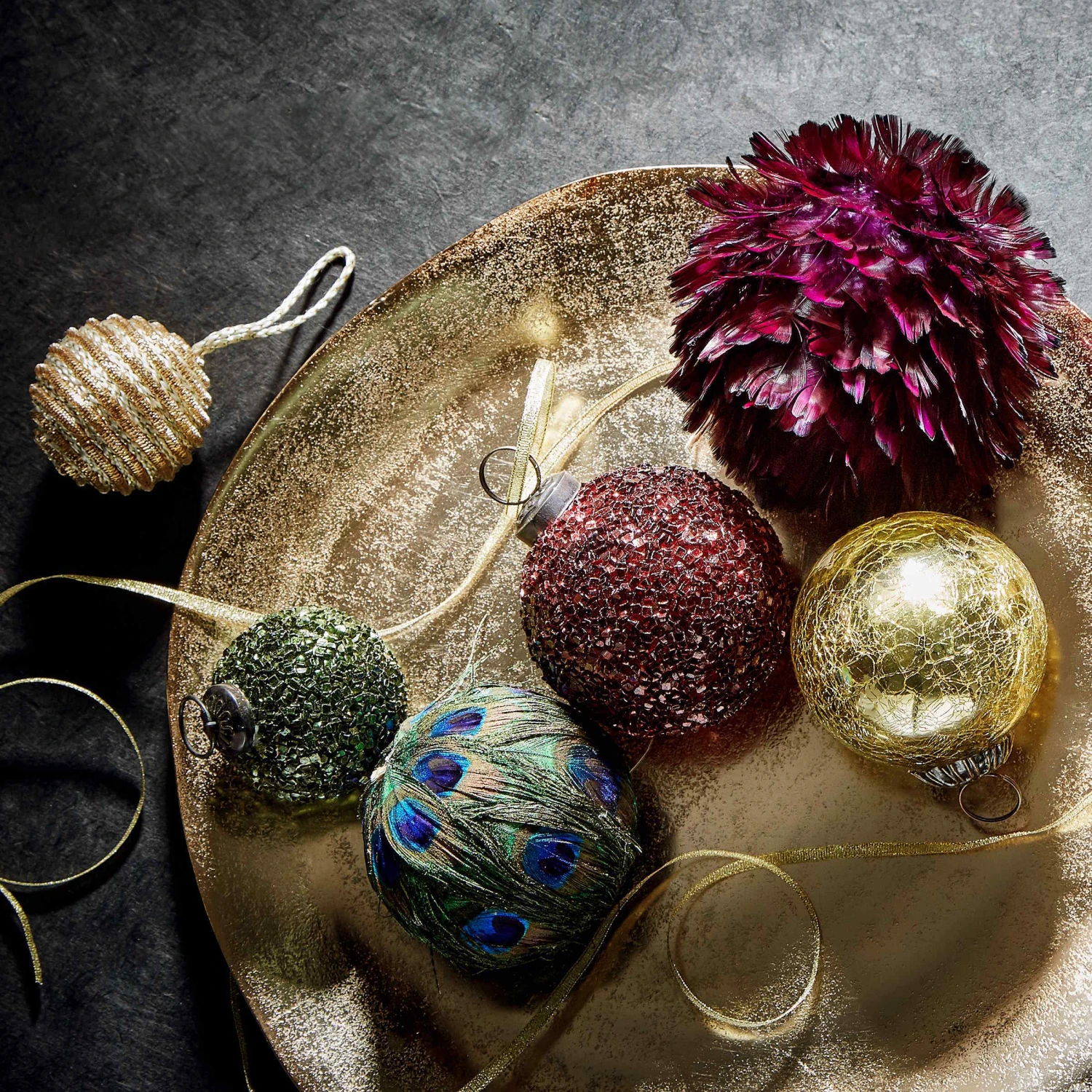 Deko-Teller Organisch Ø32cm BANQUET In Bronze 2 Deko-Teller Organisch Ø32cm BANQUET In Bronze - Image 2