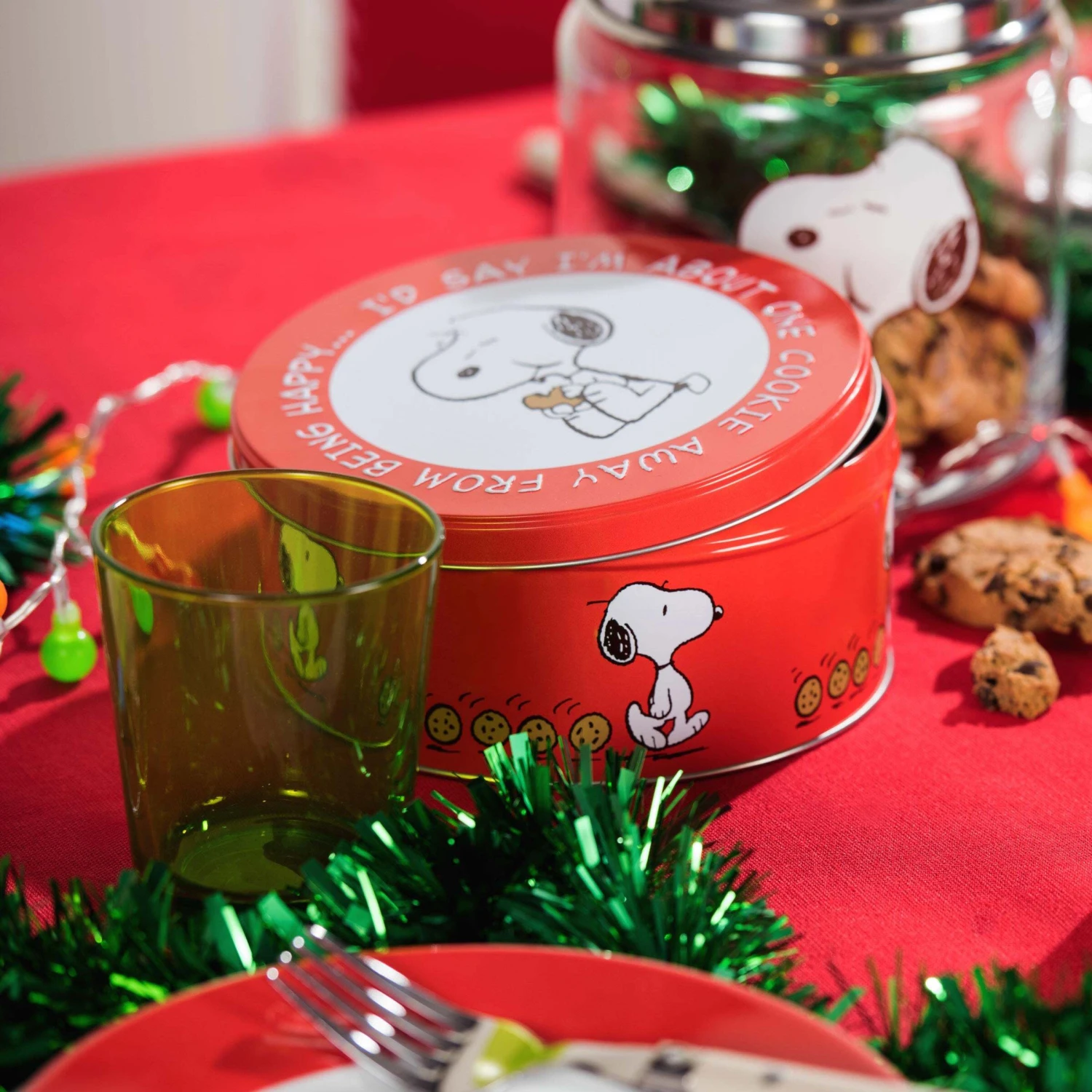 Dose Snoopy/Keks Rund PEANUTS In Rot 2 Dose Snoopy/Keks Rund PEANUTS In Rot - Image 2