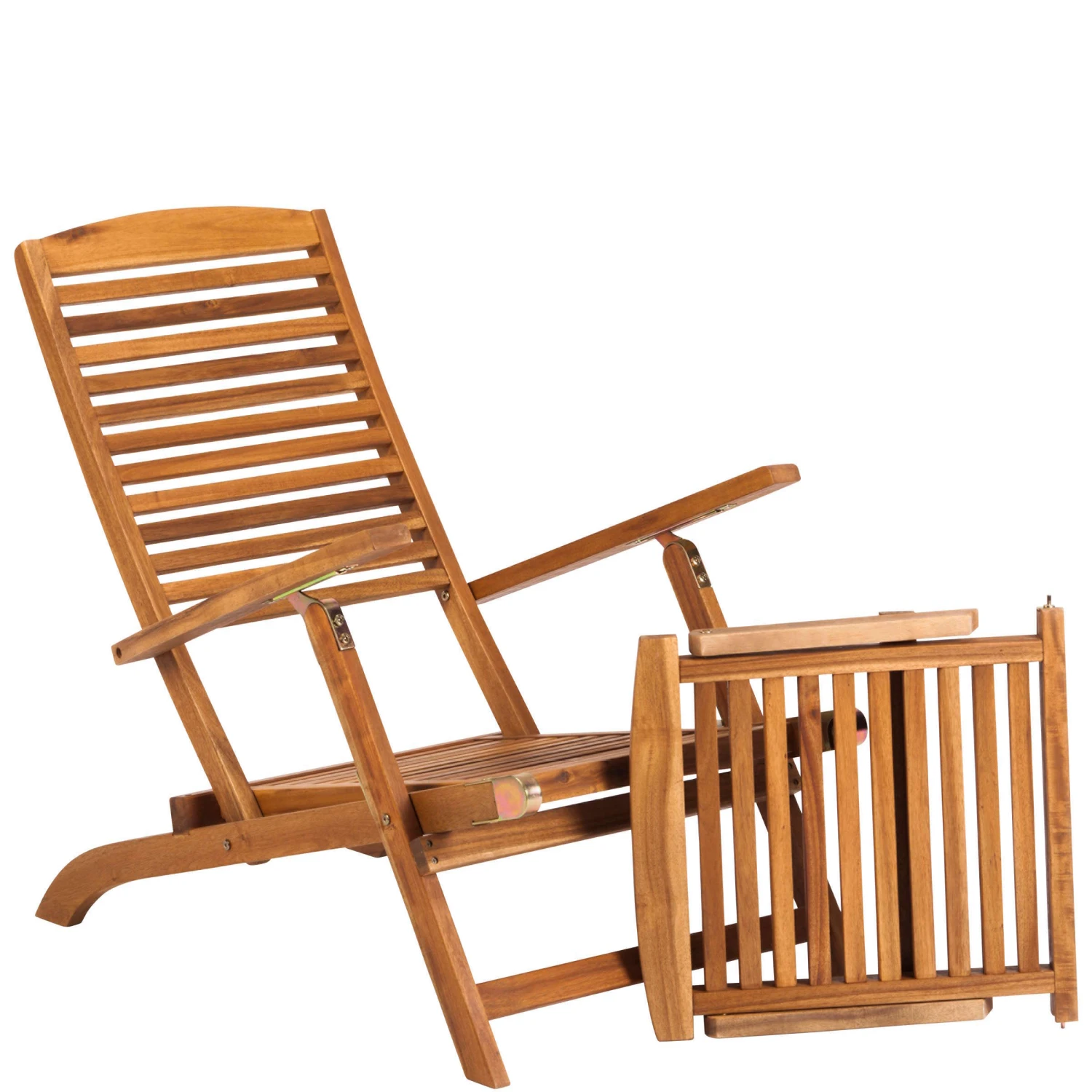 Gartenliege Mit Fußteil WEEKENDER In Braun 5 Gartenliege Mit Fußteil WEEKENDER In Braun - Image 5