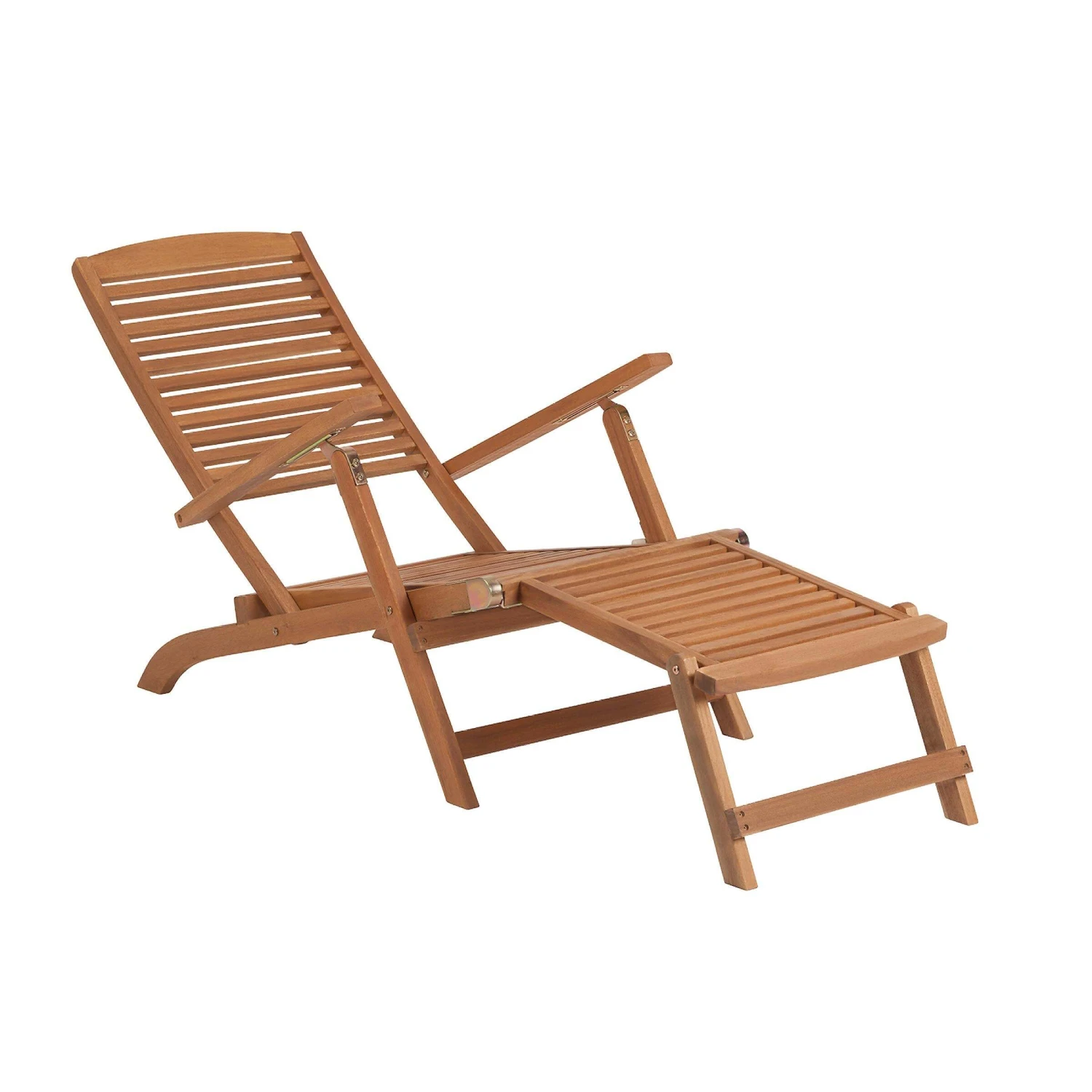 Gartenliege Mit Fußteil WEEKENDER In Braun 1 Gartenliege Mit Fußteil WEEKENDER In Braun