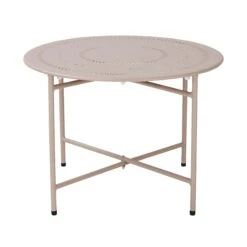 Gartentisch Mit Stanzung ASHLEY In Beige