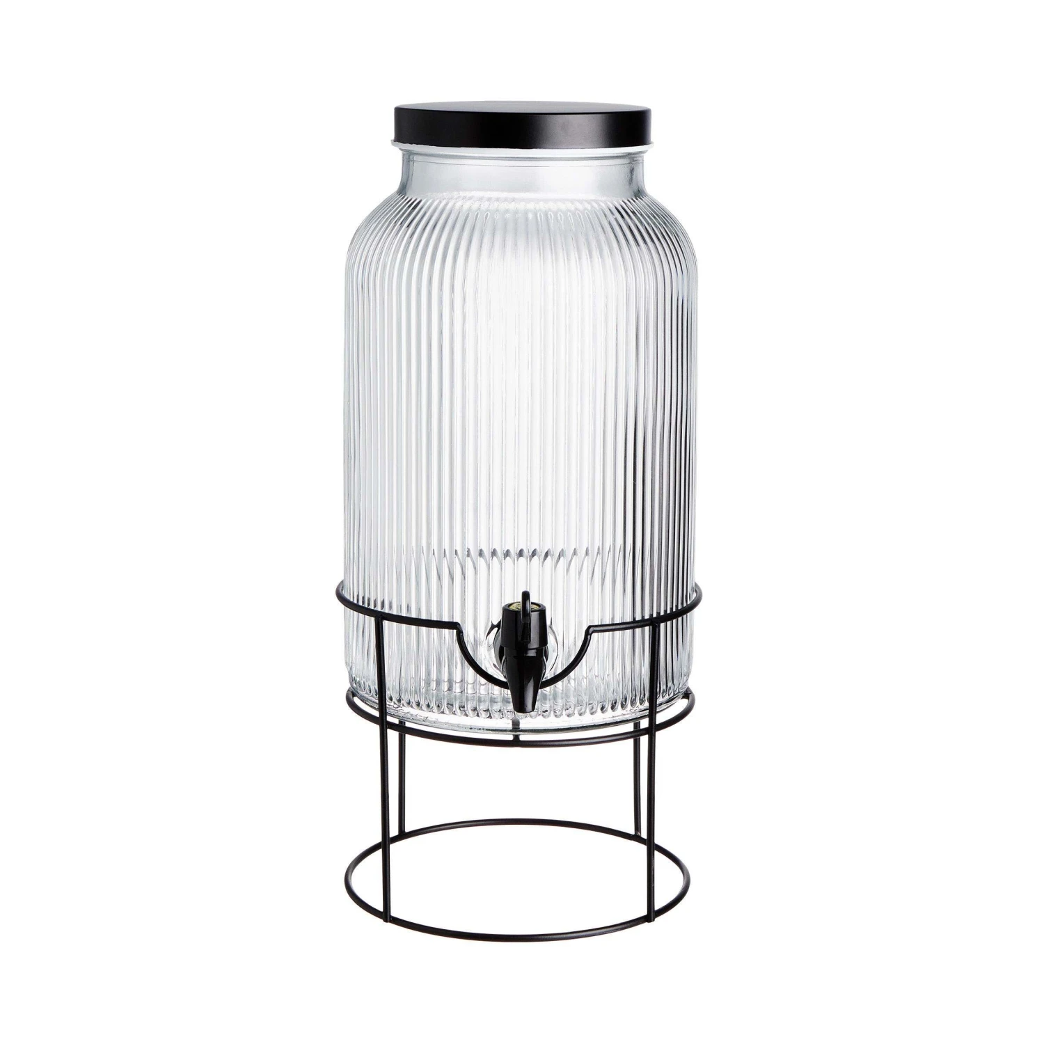 Getränkespender Mit Ständer 2 Tlg. FOUNTAIN In Transparent-Schwarz 3 Getränkespender Mit Ständer 2 Tlg. FOUNTAIN In Transparent-Schwarz - Image 3