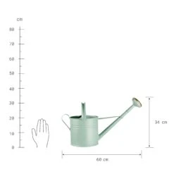 Gießkanne 8l ZINC In Pastellgrün -Butlers butlers giesskanne 8l zinc in pastellgrun 2