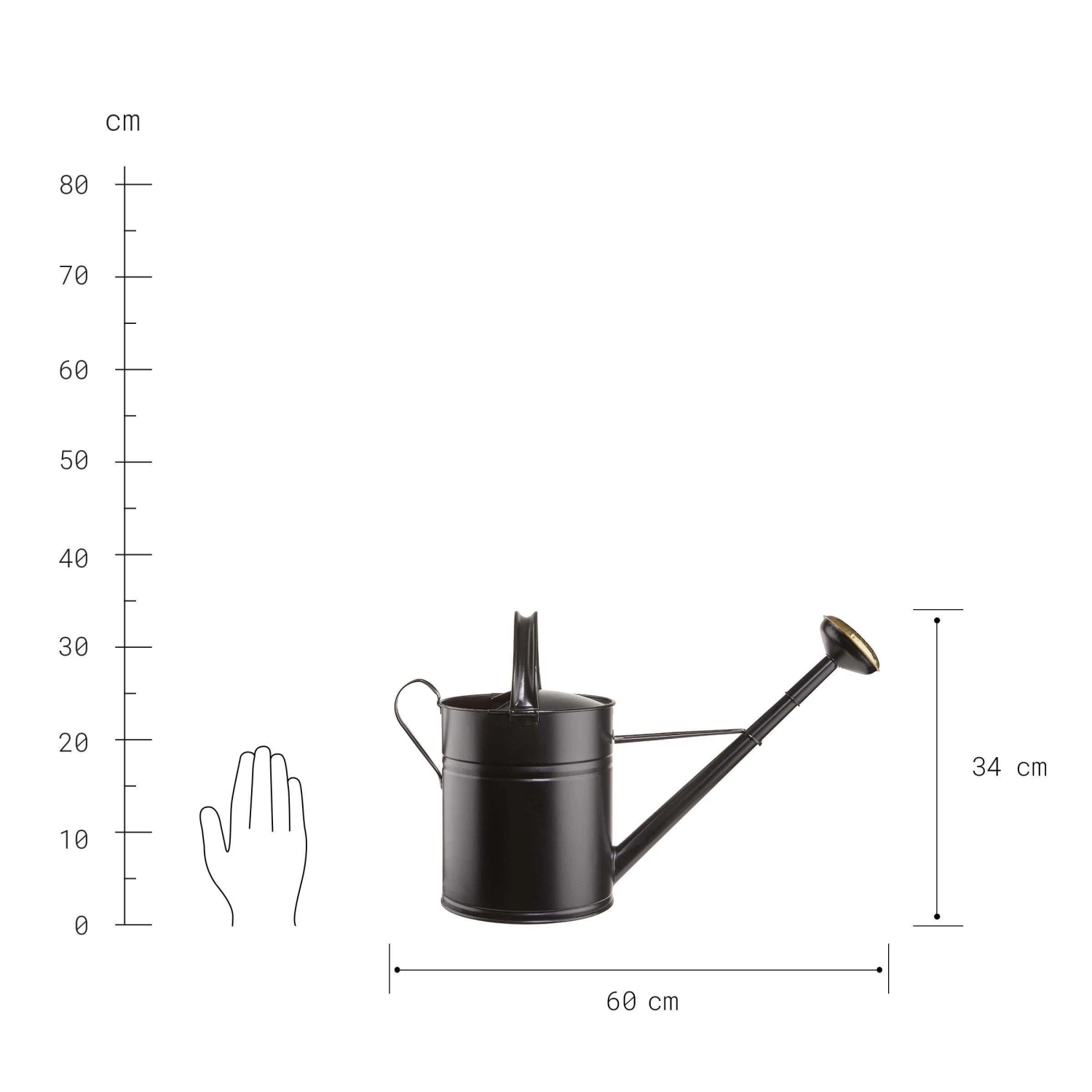 Gießkanne 8l ZINC In Schwarz 4 Gießkanne 8l ZINC In Schwarz - Image 4