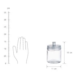 Glas Mit Kerzenhalter Höhe 15cm CANDLE JAR In Silber 6 Glas Mit Kerzenhalter Höhe 15cm CANDLE JAR In Silber -Butlers butlers glas mit kerzenhalter hohe 15cm candle jar in silber 2