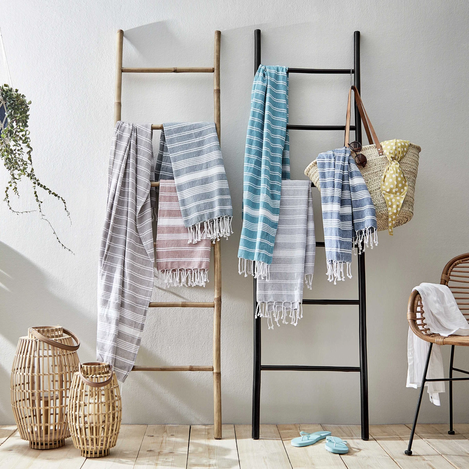 Hamamtuch L 170 X B 90cm SURFSIDE In Anthrazit 2 Hamamtuch L 170 X B 90cm SURFSIDE In Anthrazit - Image 2