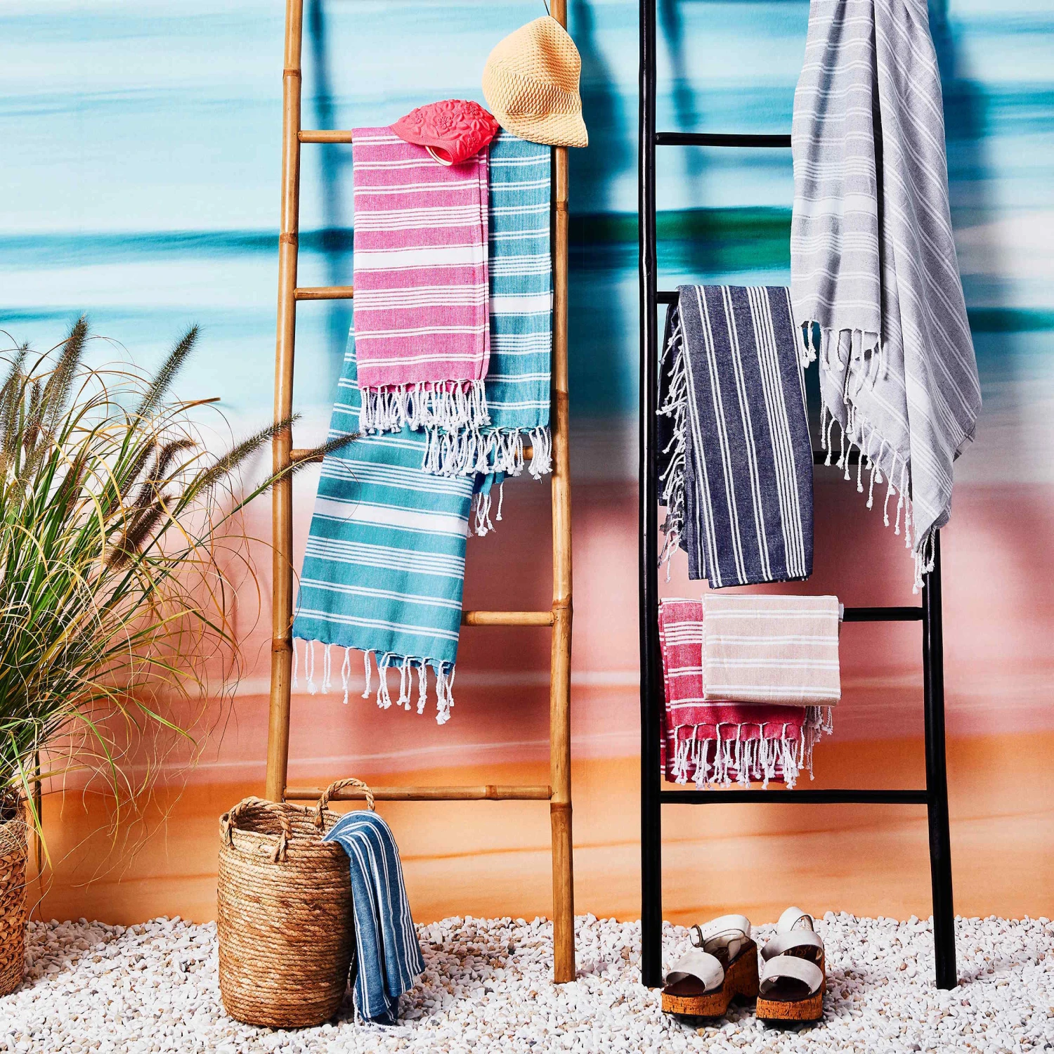 Hamamtuch L 170 X B 90cm SURFSIDE In Anthrazit 5 Hamamtuch L 170 X B 90cm SURFSIDE In Anthrazit - Image 5