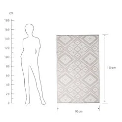 In- & Outdoor-Teppich Ethno L 150 X B 90cm COLOUR CLASH In Grau 13 In- & Outdoor-Teppich Ethno L 150 X B 90cm COLOUR CLASH In Grau -Butlers butlers in and outdoor teppich ethno l 150 x b 90cm colour clash in grau 2