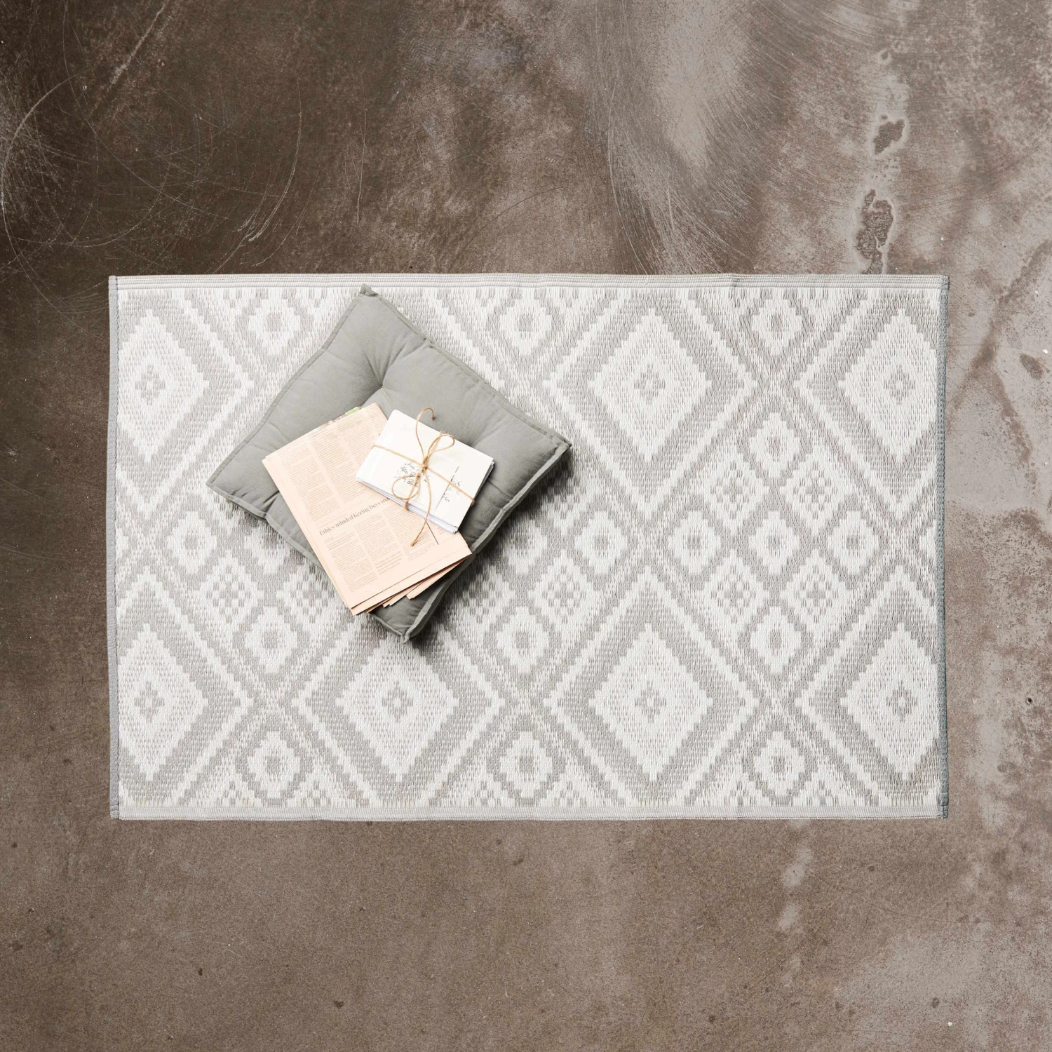 In- & Outdoor-Teppich Ethno L 150 X B 90cm COLOUR CLASH In Grau 4 In- & Outdoor-Teppich Ethno L 150 X B 90cm COLOUR CLASH In Grau - Image 4