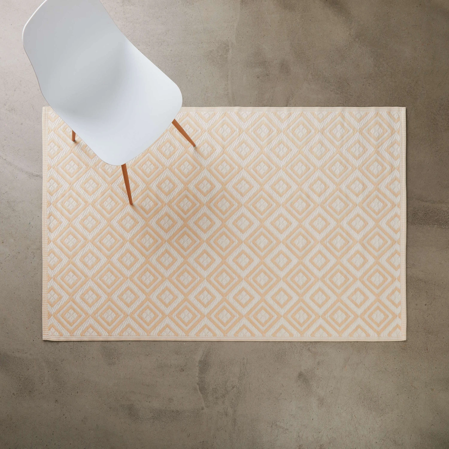 In- & Outdoor-Teppich L 180 X B 118cm COLOUR CLASH In Creme 2 In- & Outdoor-Teppich L 180 X B 118cm COLOUR CLASH In Creme - Image 2