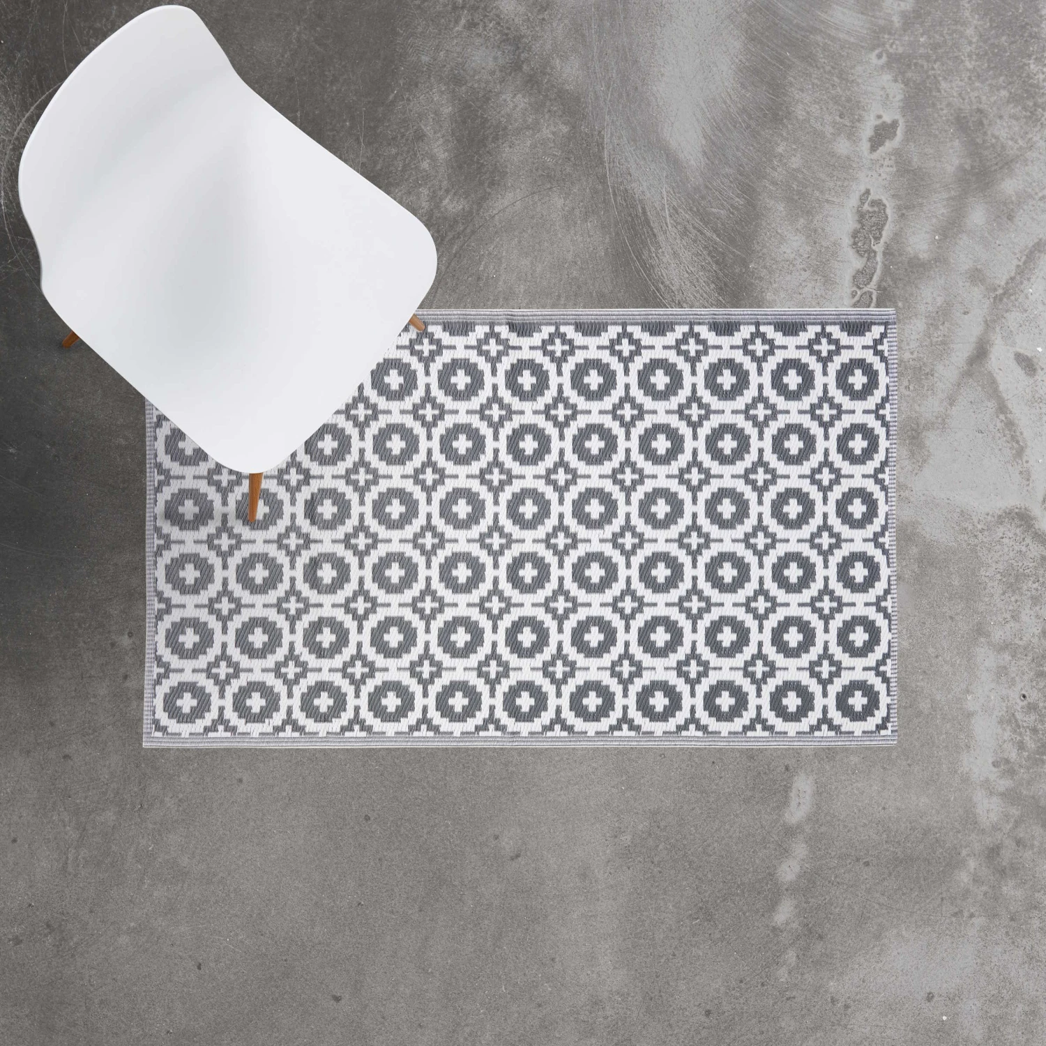 In- & Outdoor-Teppich Mosaik L 150 X B 90cm COLOUR CLASH In Taupe 3 In- & Outdoor-Teppich Mosaik L 150 X B 90cm COLOUR CLASH In Taupe - Image 3