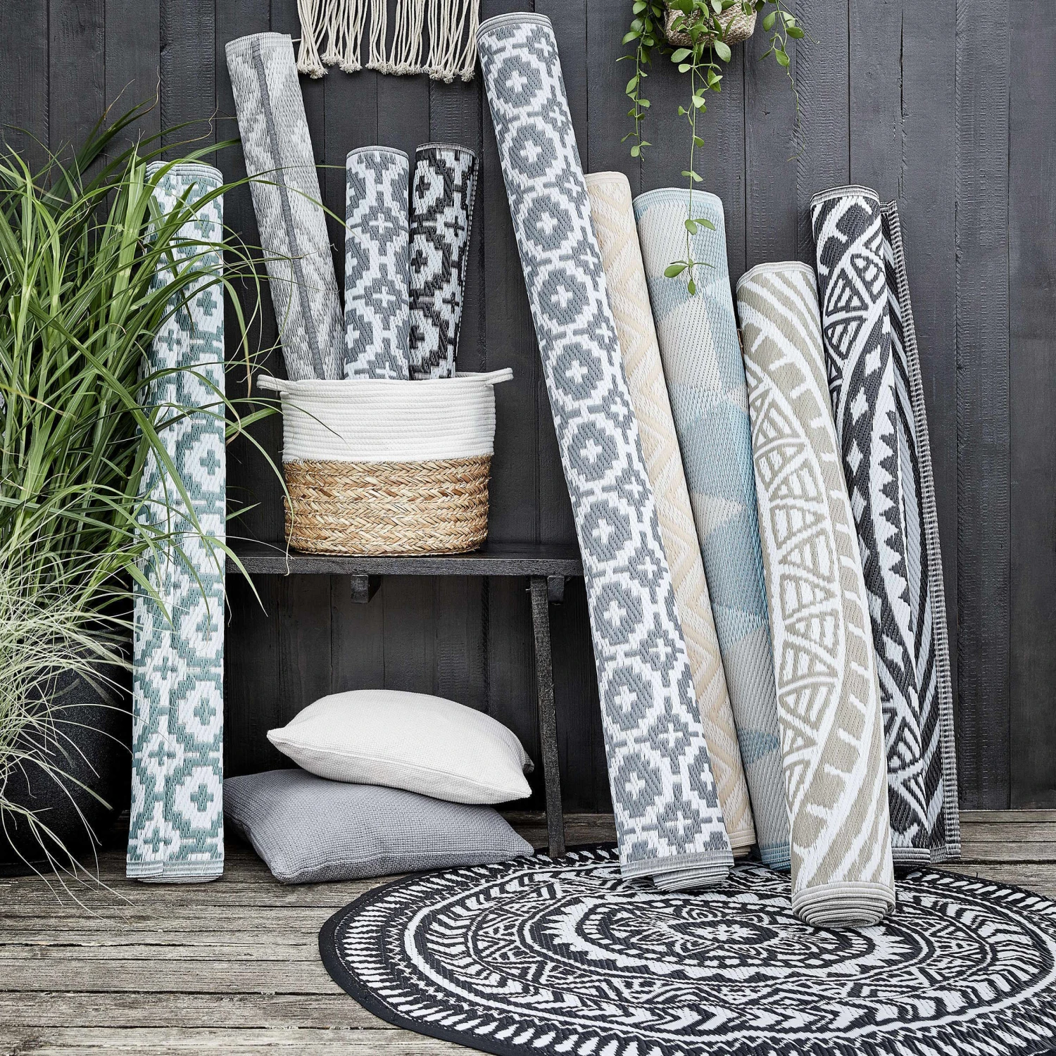 In- & Outdoor-Teppich Mosaik L 150 X B 90cm COLOUR CLASH In Taupe 7 In- & Outdoor-Teppich Mosaik L 150 X B 90cm COLOUR CLASH In Taupe - Image 7