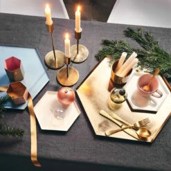 Kerzenhalter Höhe 19cm HIGHLIGHT In Gold -Butlers butlers kerzenhalter hohe 19cm highlight in gold 5