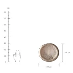 Kerzenteller Organisch Ø30cm BANQUET In Gold -Butlers butlers kerzenteller organisch o30cm banquet in gold 2