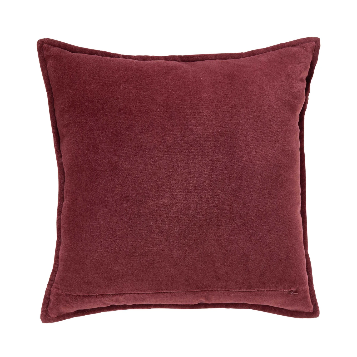 Kissen L 45 X B 45cm COTTON VELVET In Bordeaux 2 Kissen L 45 X B 45cm COTTON VELVET In Bordeaux - Image 2