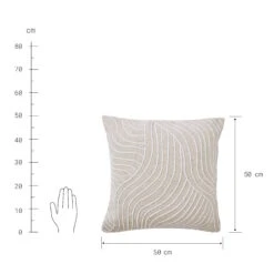 Kissen L 50 X B 50cm FREYA In Beige -Butlers butlers kissen l 50 x b 50cm freya in beige 3