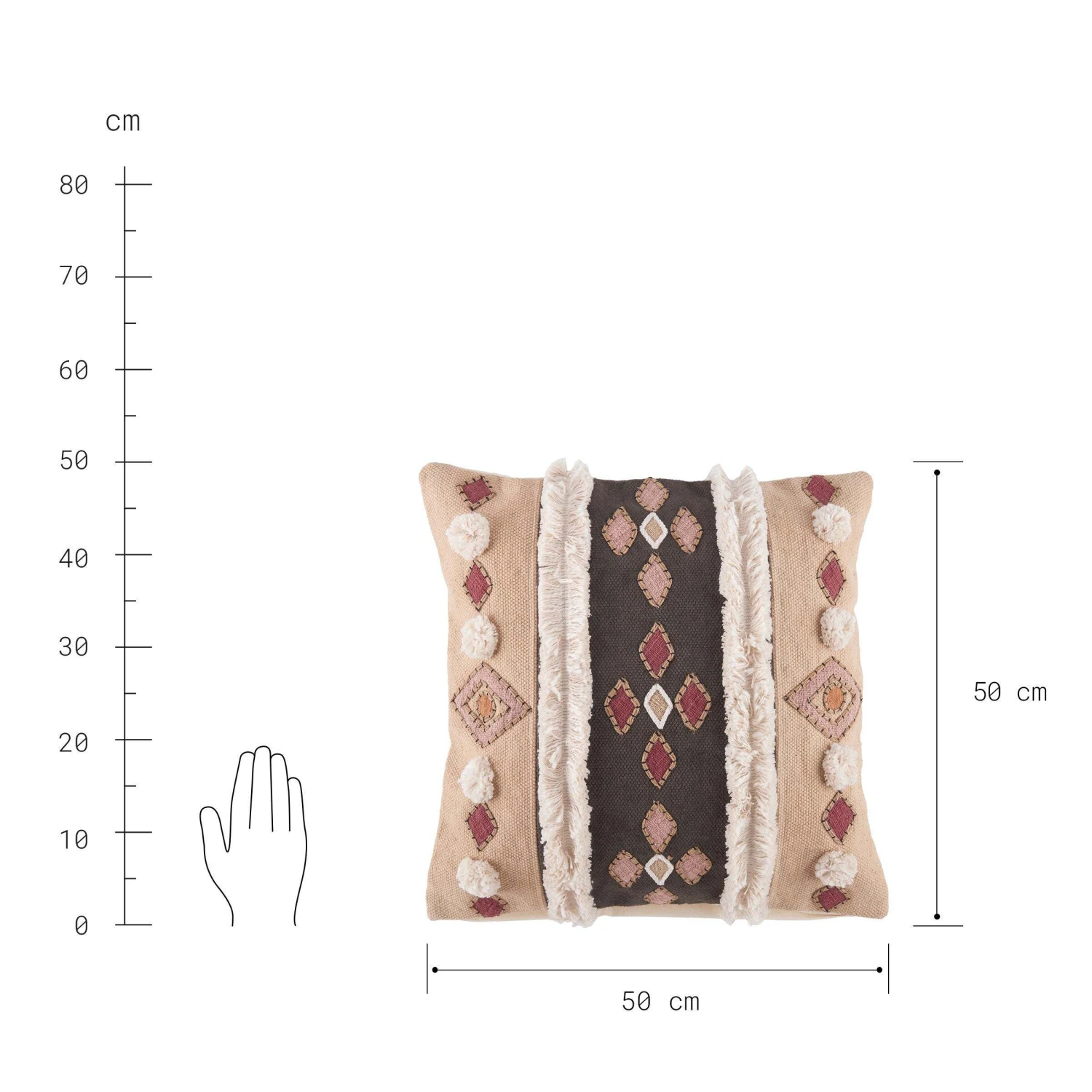 Kissen L 50 X B 50cm HIPPIE TRAIL In Bunt 4 Kissen L 50 X B 50cm HIPPIE TRAIL In Bunt - Image 4