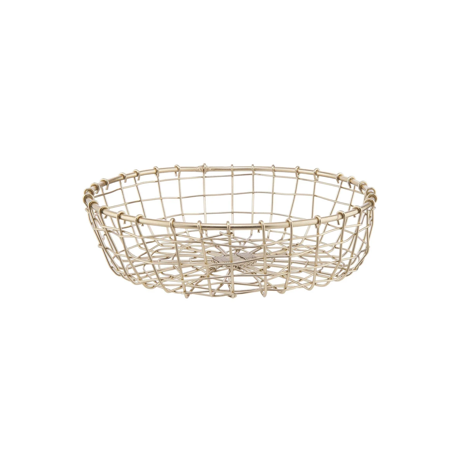 Korb Rund Ø20cm GRID In Gold 1 Korb Rund Ø20cm GRID In Gold