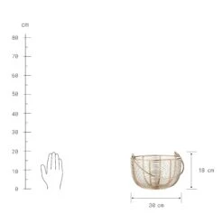 Korb Rund Ø30cm MORGAN In Gold -Butlers butlers korb rund o30cm morgan in gold 2