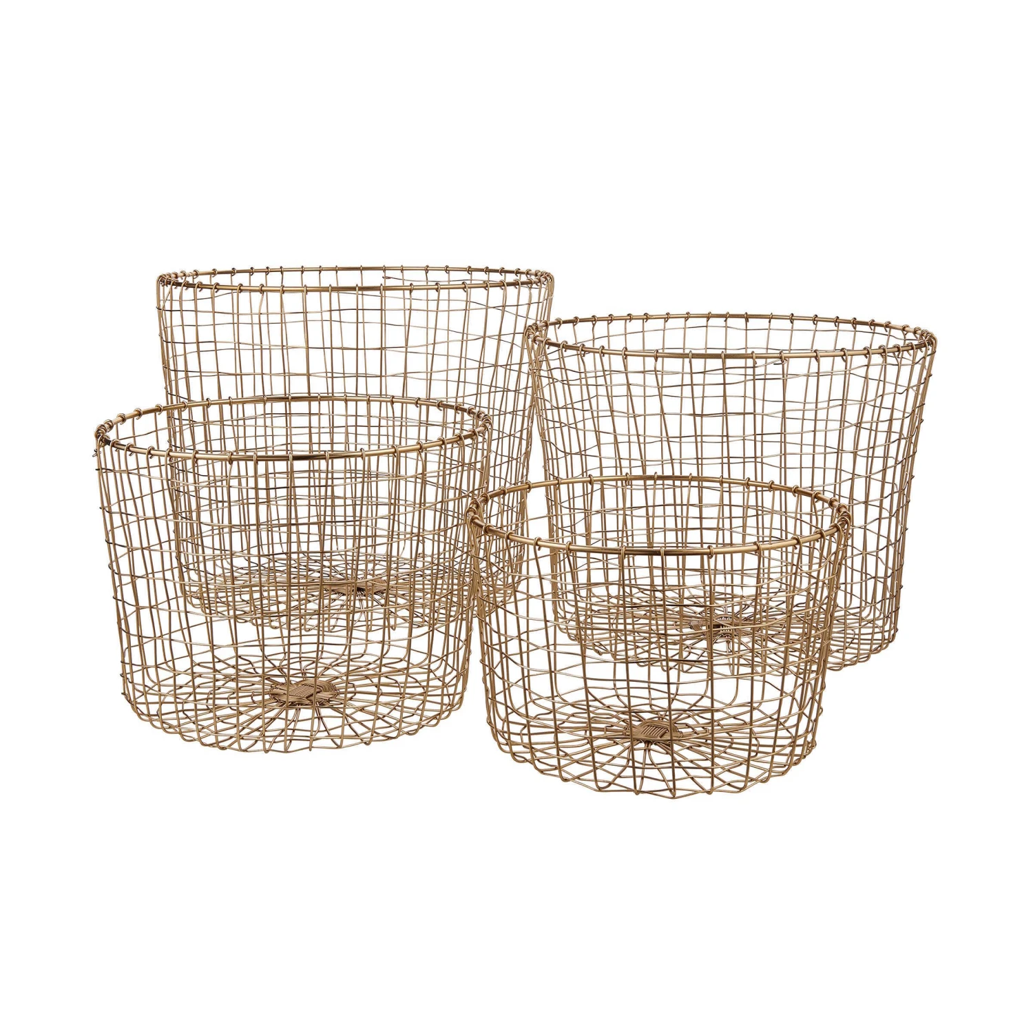 Korb Rund Ø36cm GRID In Gold 3 Korb Rund Ø36cm GRID In Gold - Image 3