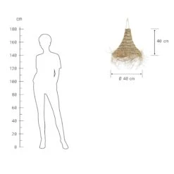 Lampenschirm Höhe 40cm BOMAS In Natur 12 Lampenschirm Höhe 40cm BOMAS In Natur -Butlers butlers lampenschirm hohe 40cm bomas in natur 2