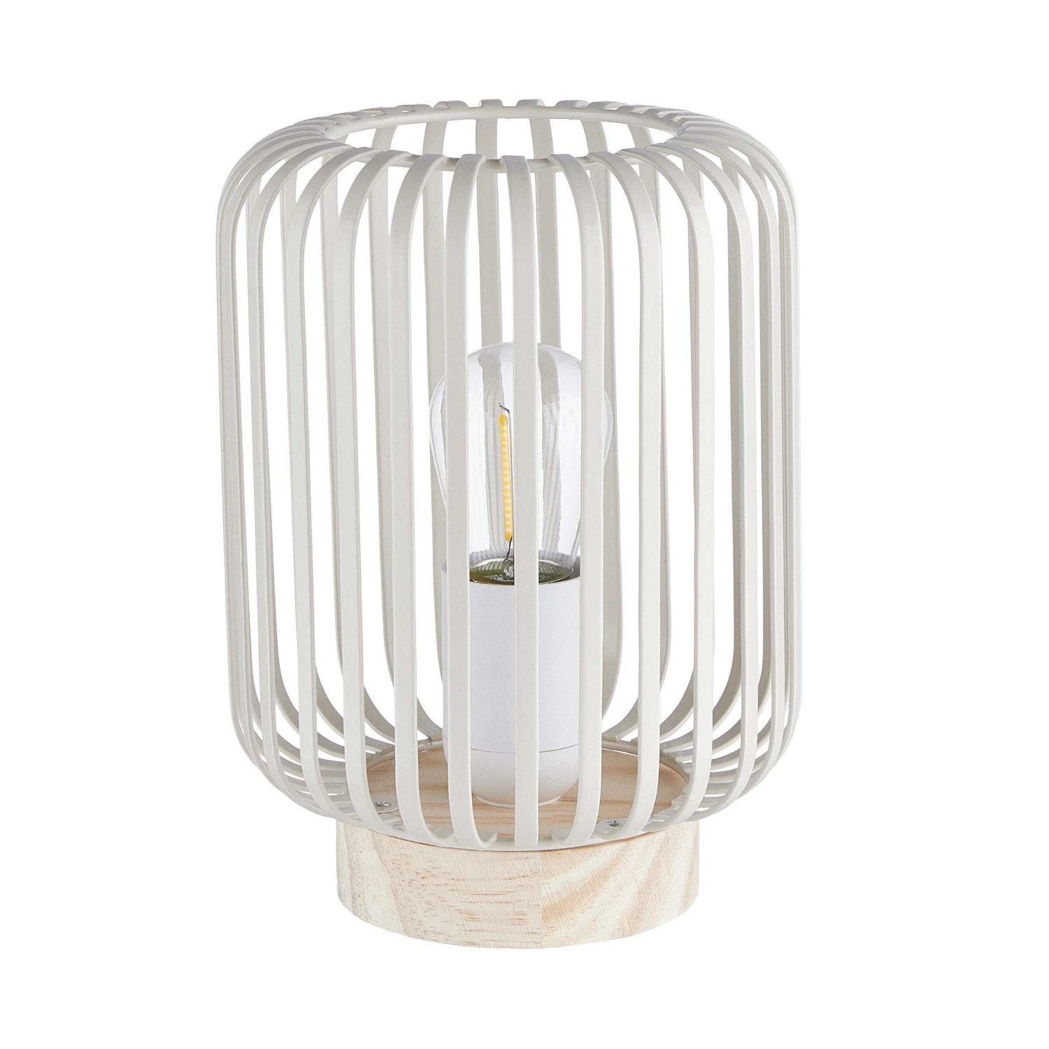 LED Laterne Höhe 19cm NORDICA In Beige 1 LED Laterne Höhe 19cm NORDICA In Beige