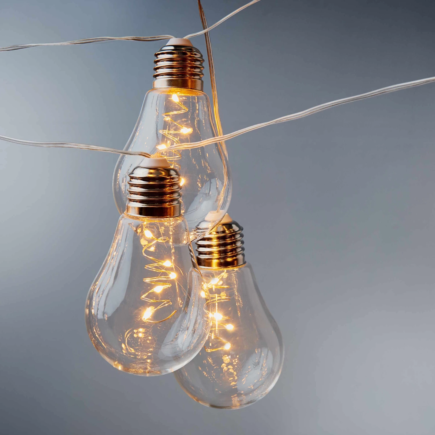 LED-Lichterkette 10 Lichter Mit USB-Batteriefach BULB LIGHTS In Transparent 5 LED-Lichterkette 10 Lichter Mit USB-Batteriefach BULB LIGHTS In Transparent - Image 5