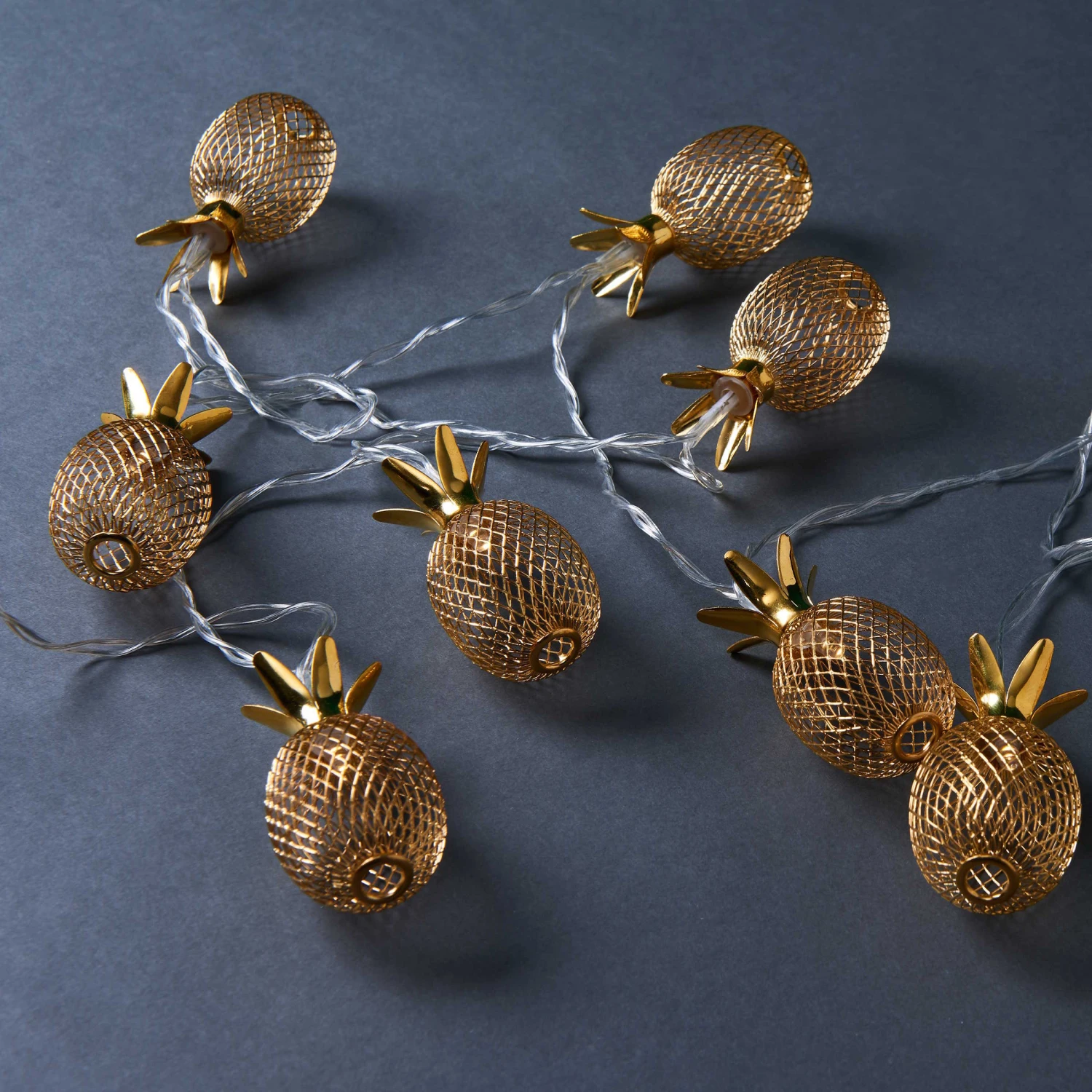 LED-Lichterkette Ananas 10 Lichter Mit USB-Batteriefach MIAMI In Gold 5 LED-Lichterkette Ananas 10 Lichter Mit USB-Batteriefach MIAMI In Gold - Image 5