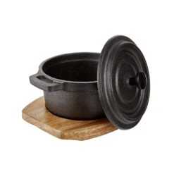 Mini-Serviertopf Mit Holzuntersetzer L 14 X B 11cm HOT IRON In Schwarz 12 Mini-Serviertopf Mit Holzuntersetzer L 14 X B 11cm HOT IRON In Schwarz -Butlers butlers mini serviertopf mit holzuntersetzer l 14 x b 11cm hot iron in schwarz 4