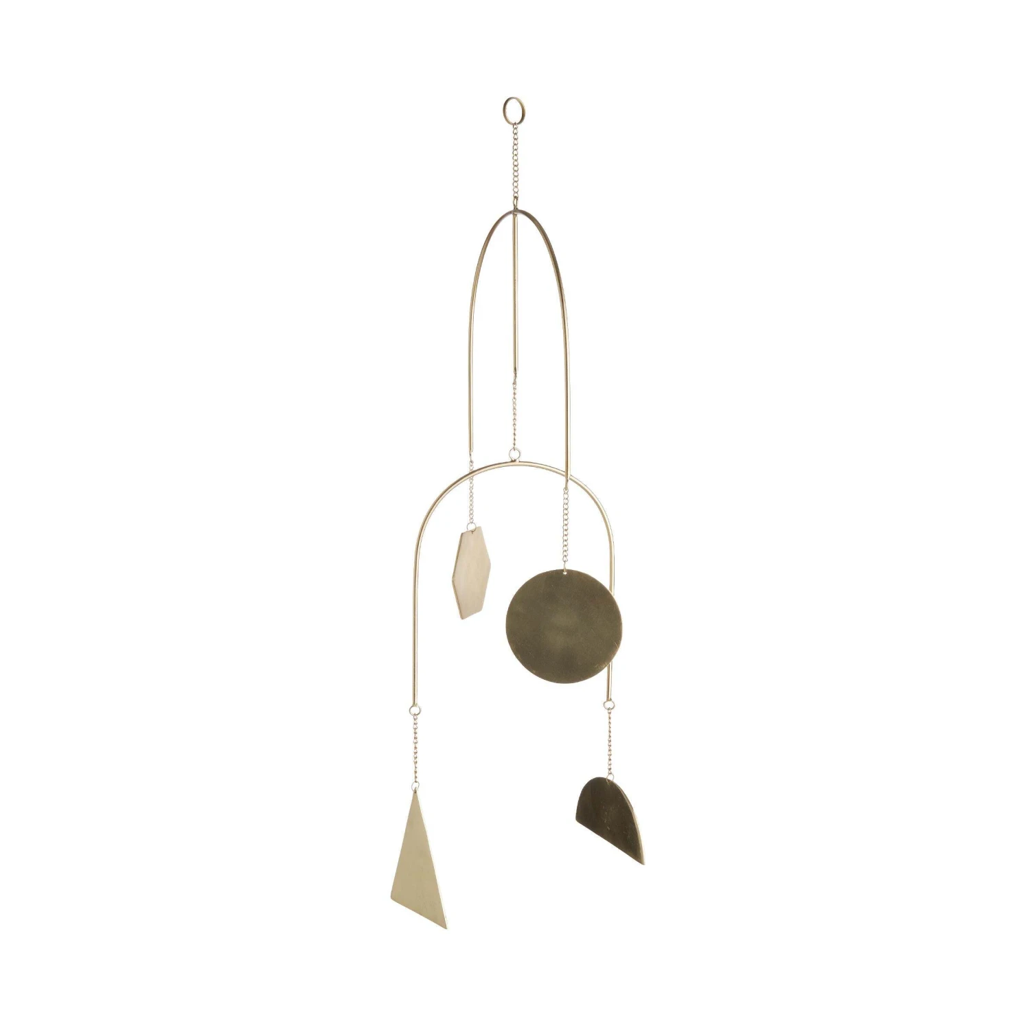 Mobile 4 Ornamente Länge 48cm PEACEFUL HOME In Gold 2 Mobile 4 Ornamente Länge 48cm PEACEFUL HOME In Gold - Image 2