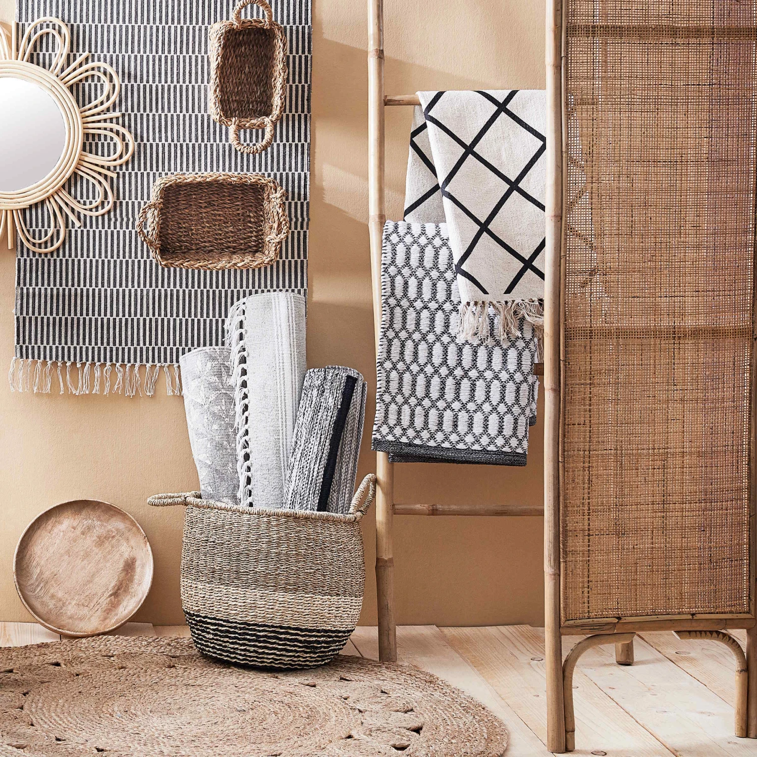 Paravent Aus Rattan L 120 X H 180cm BOHO LOUNGE In Natur 12 Paravent Aus Rattan L 120 X H 180cm BOHO LOUNGE In Natur - Image 12