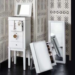 Paravent, Geschnitzt B 180 X H 176cm ESTELLA In Weiß -Butlers butlers paravent geschnitzt b 180 x h 176cm estella in weiss 9