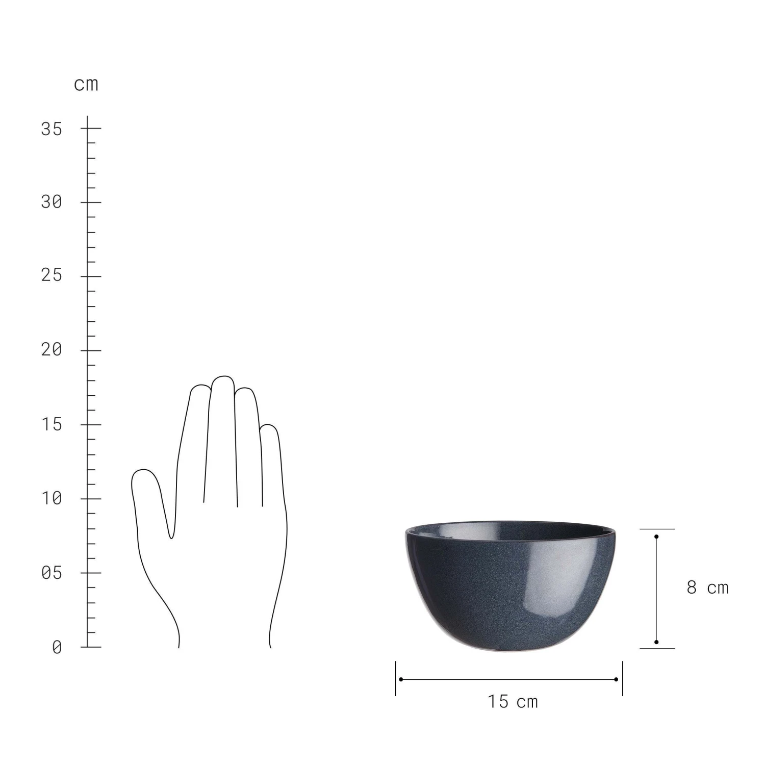 Schale 600ml NATIVE In Dunkelblau 4 Schale 600ml NATIVE In Dunkelblau - Image 4