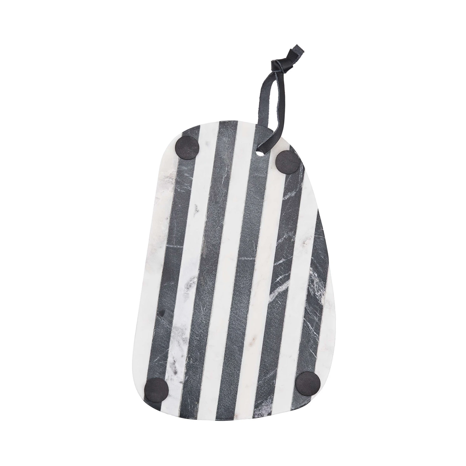 Schneidebrett Organisch Marmor L 30 X B 20cm MARBLE In Schwarz-Weiß 4 Schneidebrett Organisch Marmor L 30 X B 20cm MARBLE In Schwarz-Weiß - Image 4