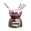 Schokoladenfondue 6-tlg. CHOCOLATE LOVE In Dunkelbraun