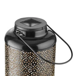 Solar-Laterne H 24cm SOLANA In Schwarz-Gold 7 Solar-Laterne H 24cm SOLANA In Schwarz-Gold -Butlers butlers solar laterne h 24cm solana in schwarz gold 3