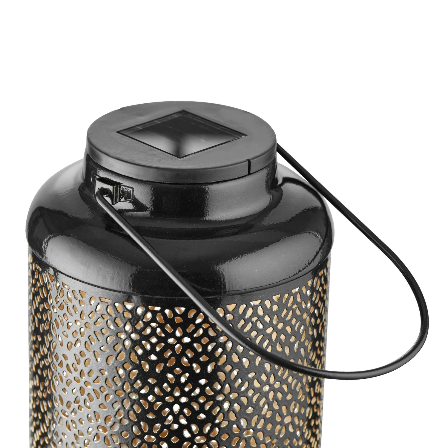 Solar-Laterne H 24cm SOLANA In Schwarz-Gold 4 Solar-Laterne H 24cm SOLANA In Schwarz-Gold - Image 4