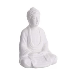 Butlers -Butlers butlers statue hohe 22cm buddha in weiss 1